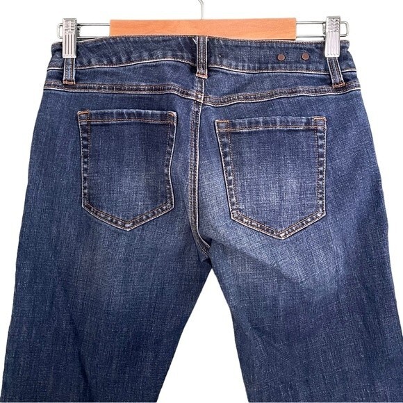 Cabi Jeans Slim Boyfriend Celebrity Wash Star Print Raw Hem Denim Women’s Size 0 - Picture 5 of 13